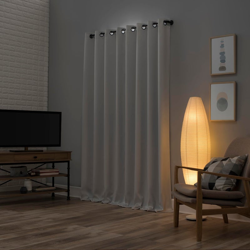 Sun Zero ستارة صن زيرو نوردك 2-pack بمستوى مسرحي 100% حجب كامل، 52" x 63"، لؤلؤي - Image 2